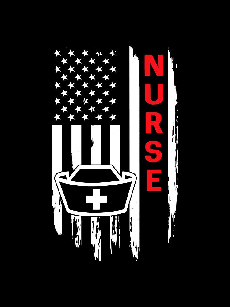 Vintage Distressed Patriotic Nurse by saragrant39
