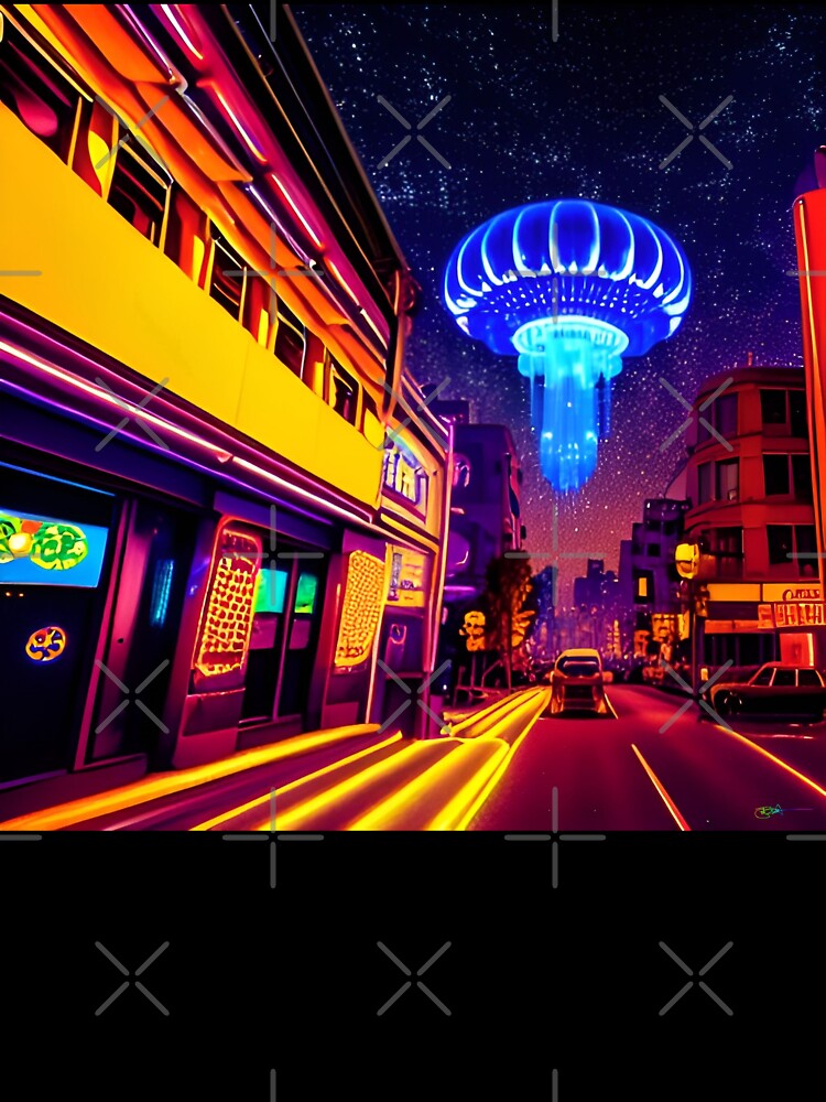 UFO Retro SciFi Dreamscapes 74 - Psychedelic Alien by AI Crypto Warlord