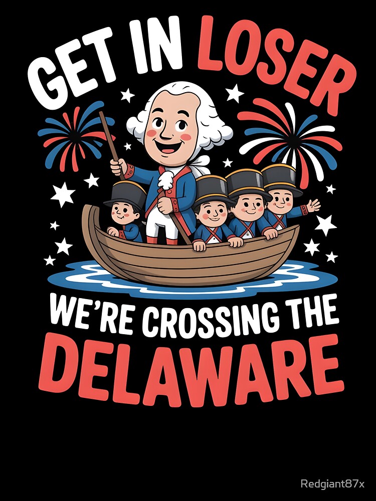 Get in Loser We're Crossing The Delaware – Patriotic 4th Of July 250 Years by Redgiant87x