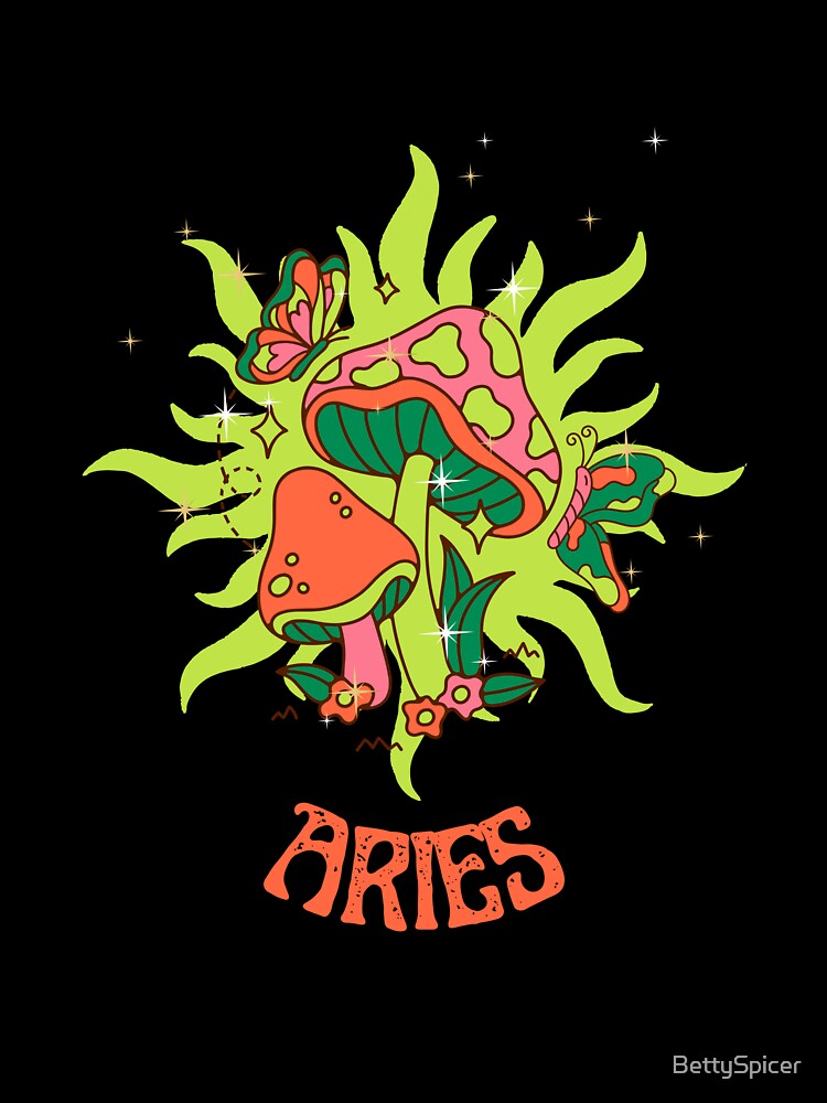 Aries Cottage Core Psychedelic by BettySpicer