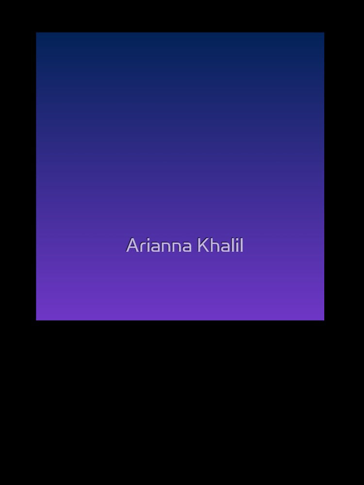 Blue to Purple Ombre Gradient by Arianna Khalil