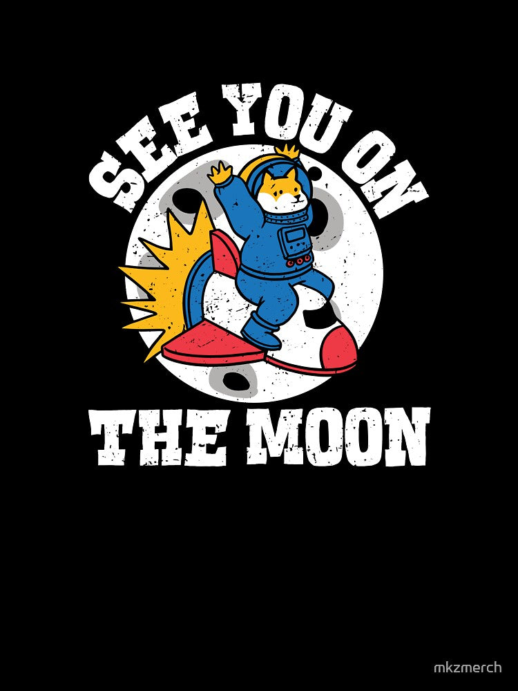Shiba See you on the Moon Crypto Rocket by mkzmerch