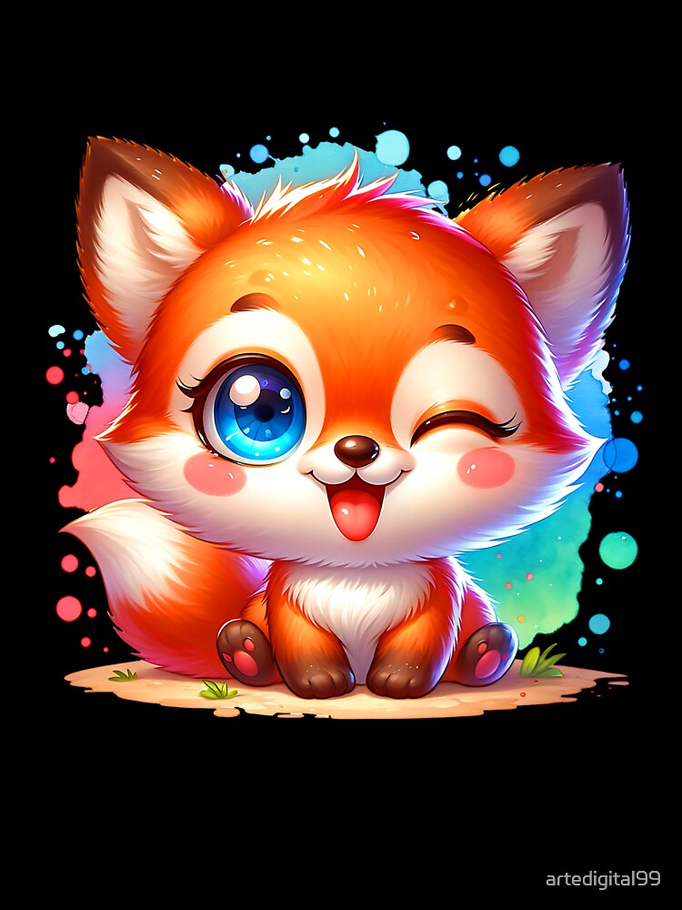 Funny Cute Pet Peeking – Watercolor Animal Artwork by artedigital99