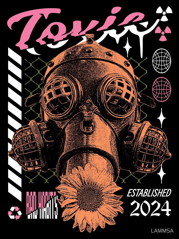 toxic habits . t shirt illustration design by LAMMSA
