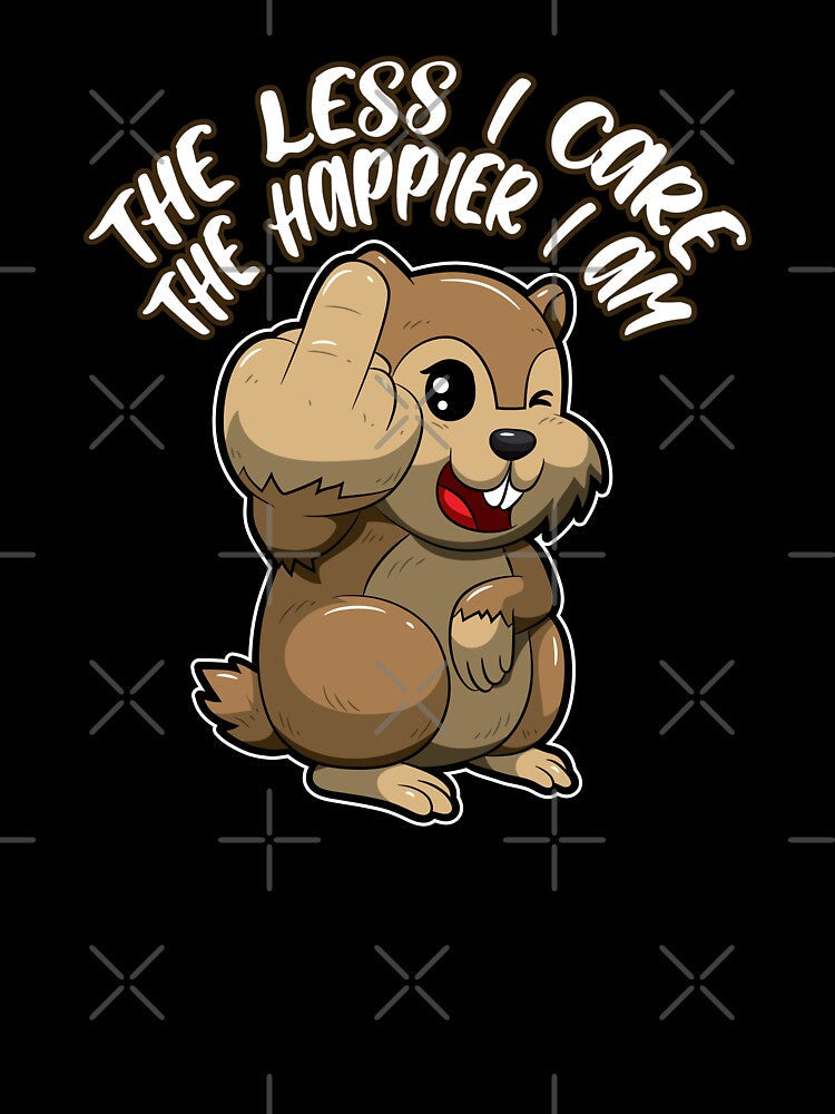 The Less I Care Happier I Am Squirrel Carpe Diem by anziehend