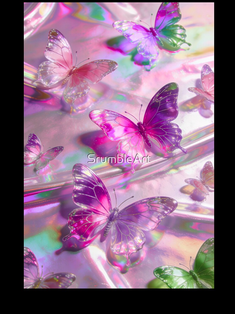 Holographic butterfly girly designed by SrumbleArt