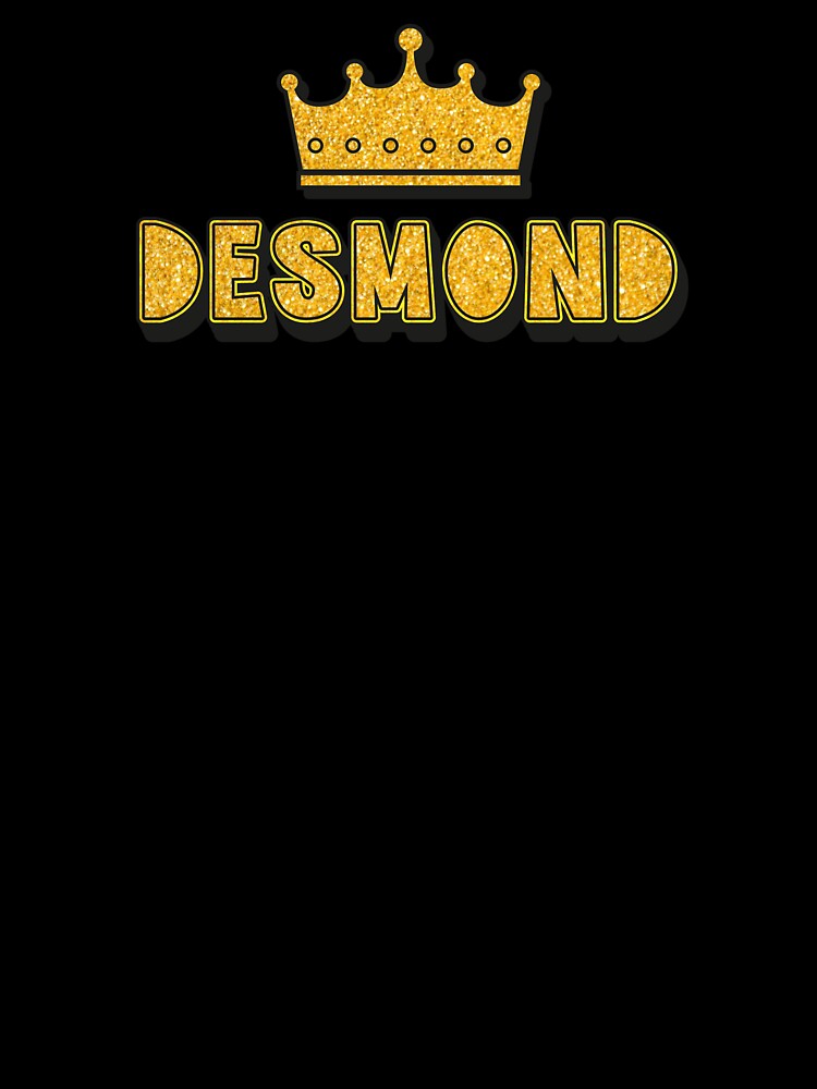 Desmond Personalized Name With Crown - Cool & Funny Custom Gift for Men and Boys by Oussinc