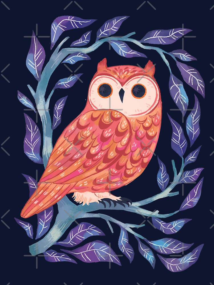 Owl Sitting In A Tree by michelledraws