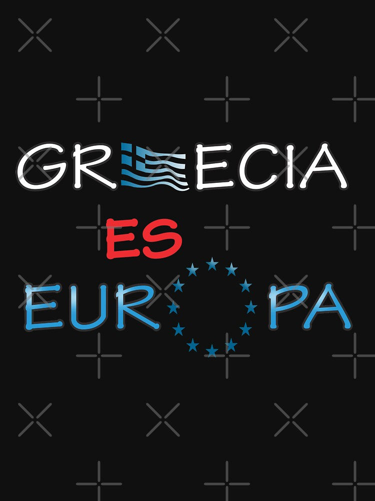 "Grecia es Europa" slogan in spanish by Art By M