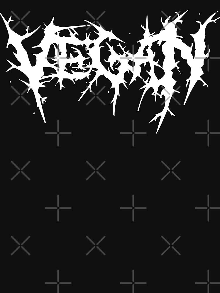 VEGAN death metal style logo by FlatSixGraphics