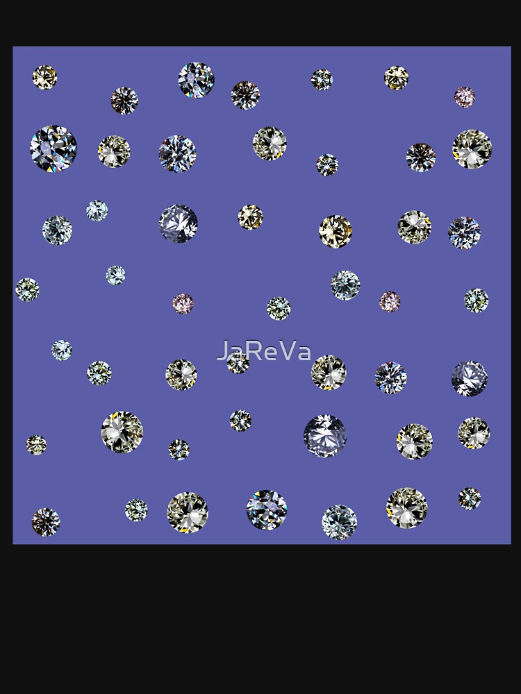 Printed image of Diamond pattern on violet by JaReVa