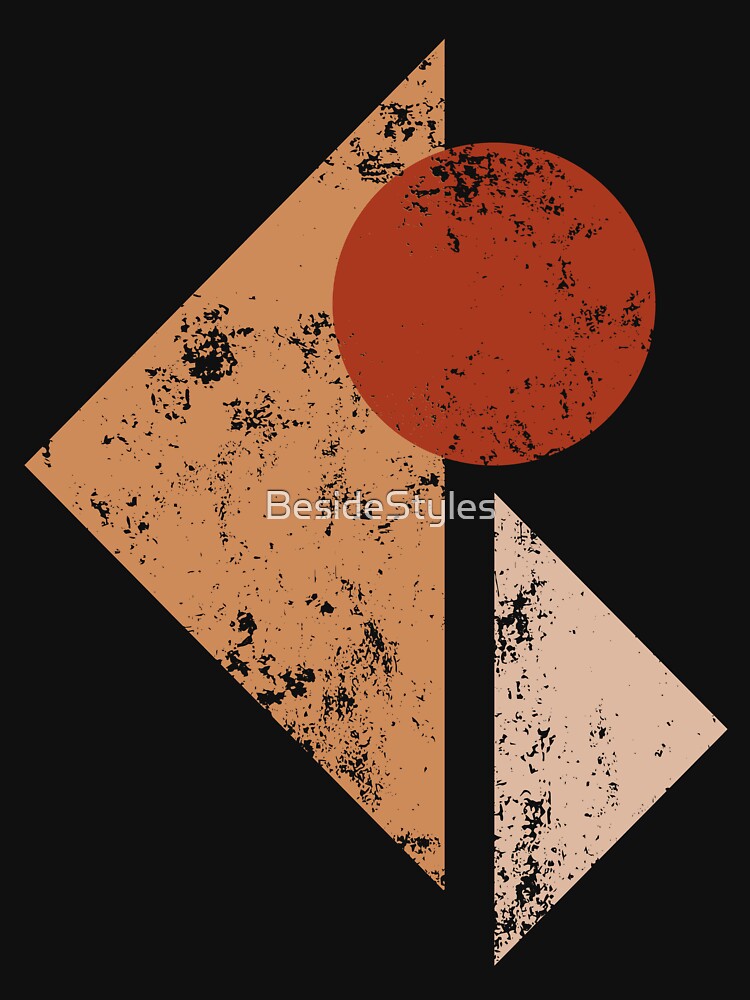 Round, Geometric Boho Art Prints in Earthy Tones Active T-Shirt by BesideStyles