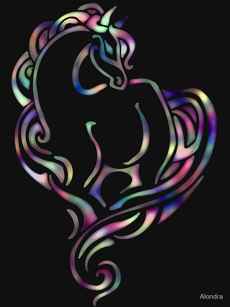 Multi Colored Artistic Equestrian design by Alondra