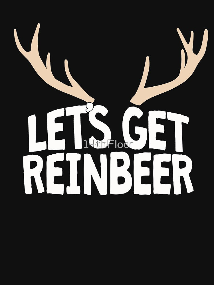 Let's Get Reinbeer Christmas Reindeer Antlers by 14thFloor