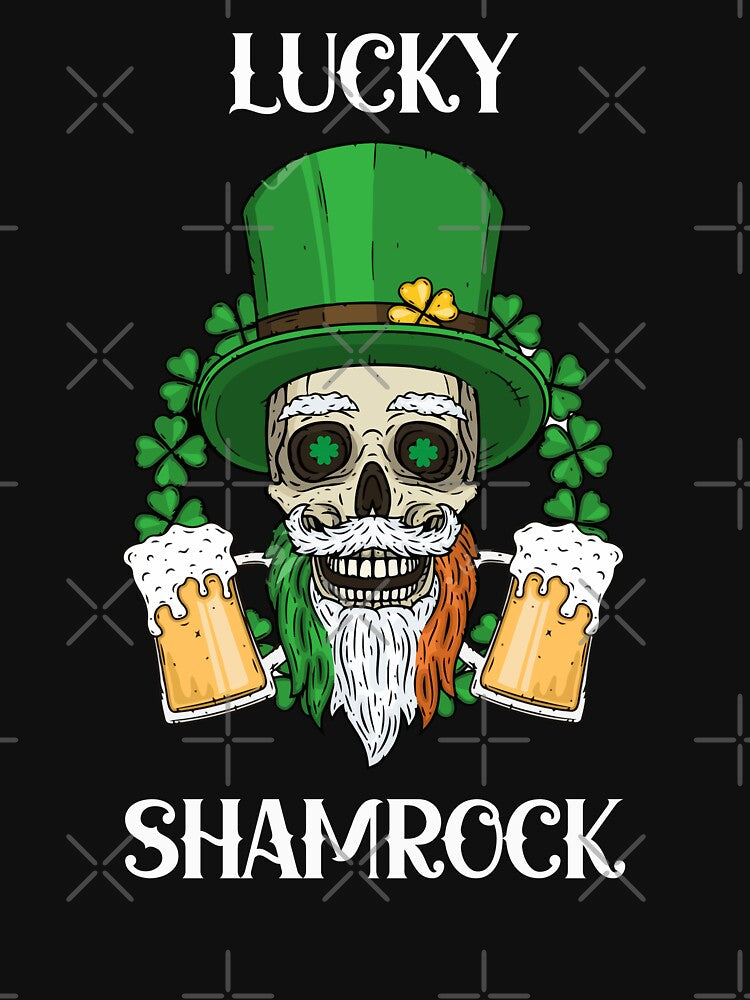 LUCKY SHAMROCK St. Patrick's Day MEN WOMEN Funny by BOHOVIN