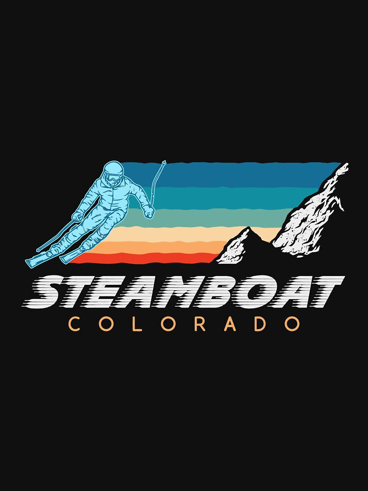 Steamboat Colorado Usa Ski Resort 1980S Retro by paneczkopat