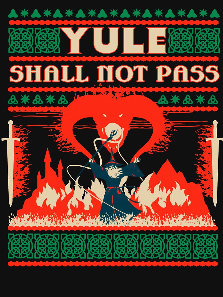 Yule Shall Not Pass Wizard Battle Festive Fantasy by MichaelpwStudio