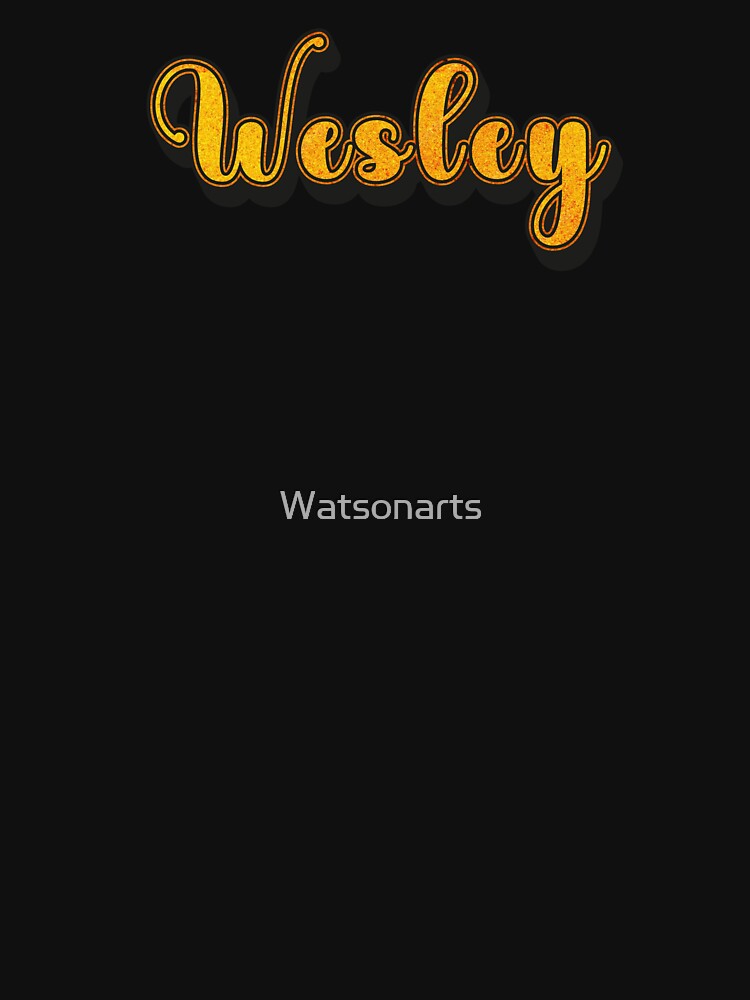 Wesley Personalized Name Design with Heart | Funny Custom Gift by Watsonarts