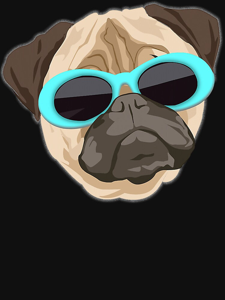 Funny Clout Goggles Pug Dog EDM Copy by IanSummer53