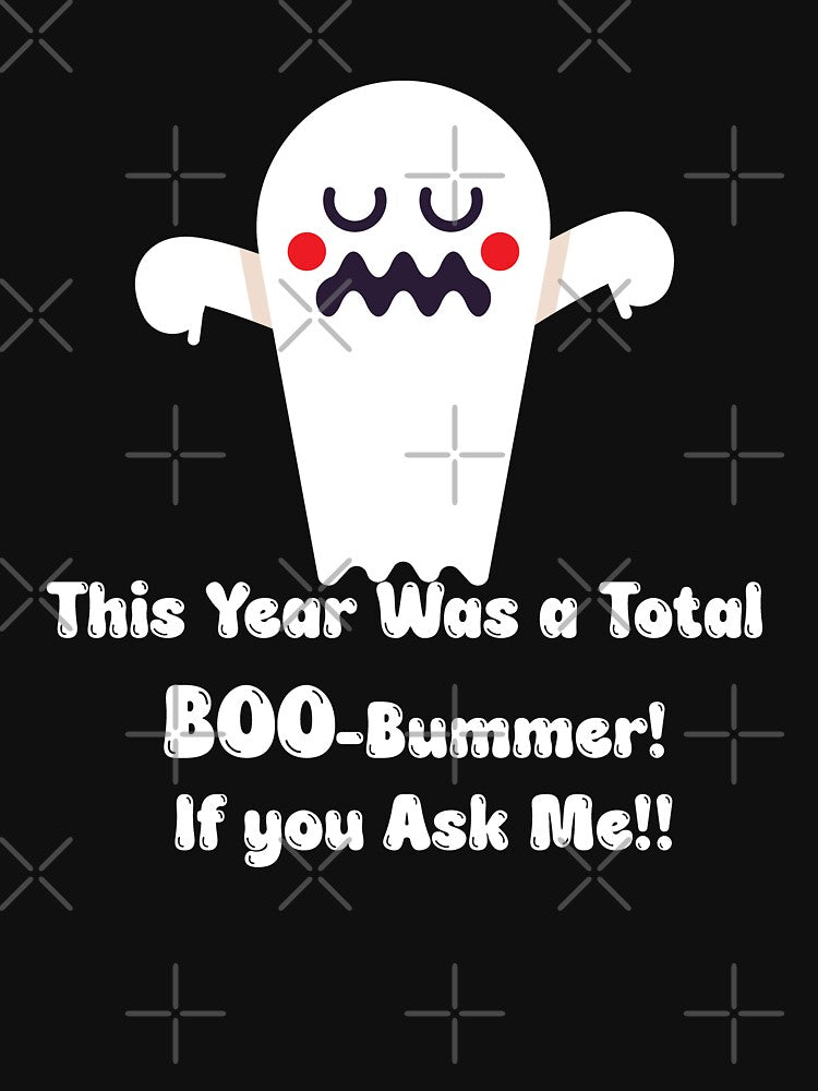 Spooky Boo-Bummer Ghost | Funny Halloween Design by johsef