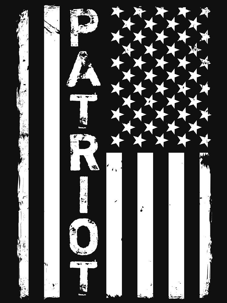 Distressed B&W American Flag by LeGND