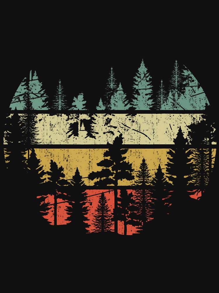 Wildlife Trees Outdoors Nature Retro Forest by GinaPark1