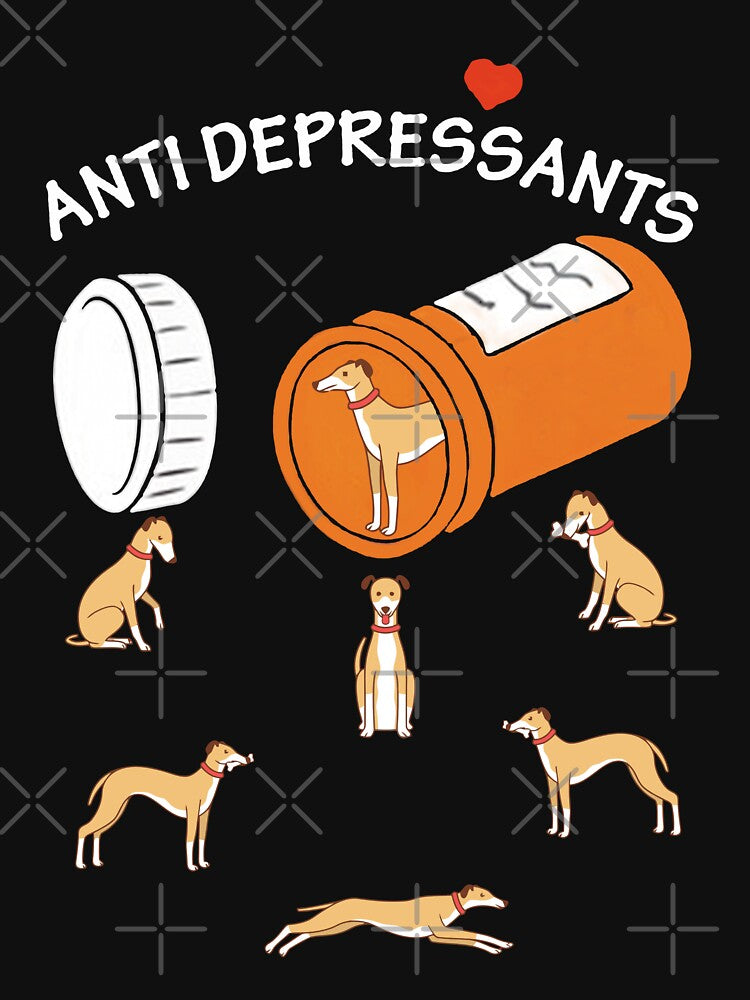 Antidepressant Whippet dog Lovers by Unique-Tees