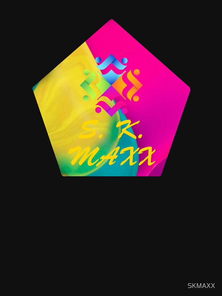 Artistic  neon color brand logo pattern by SKMAXX