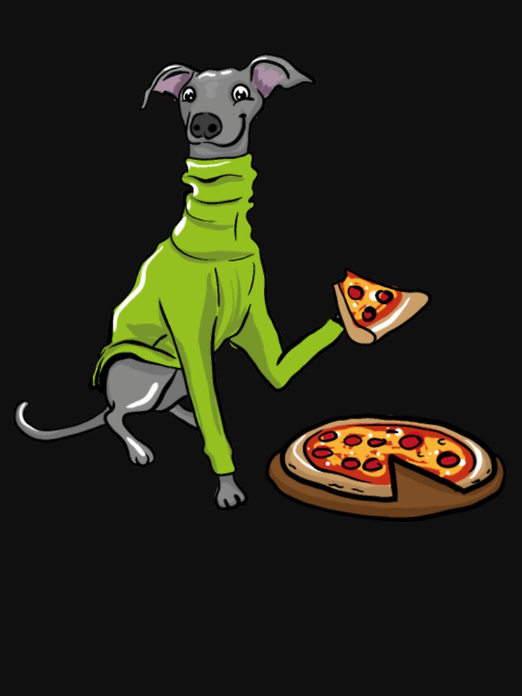 Italian Greyhound dog pizza by Clavitaps