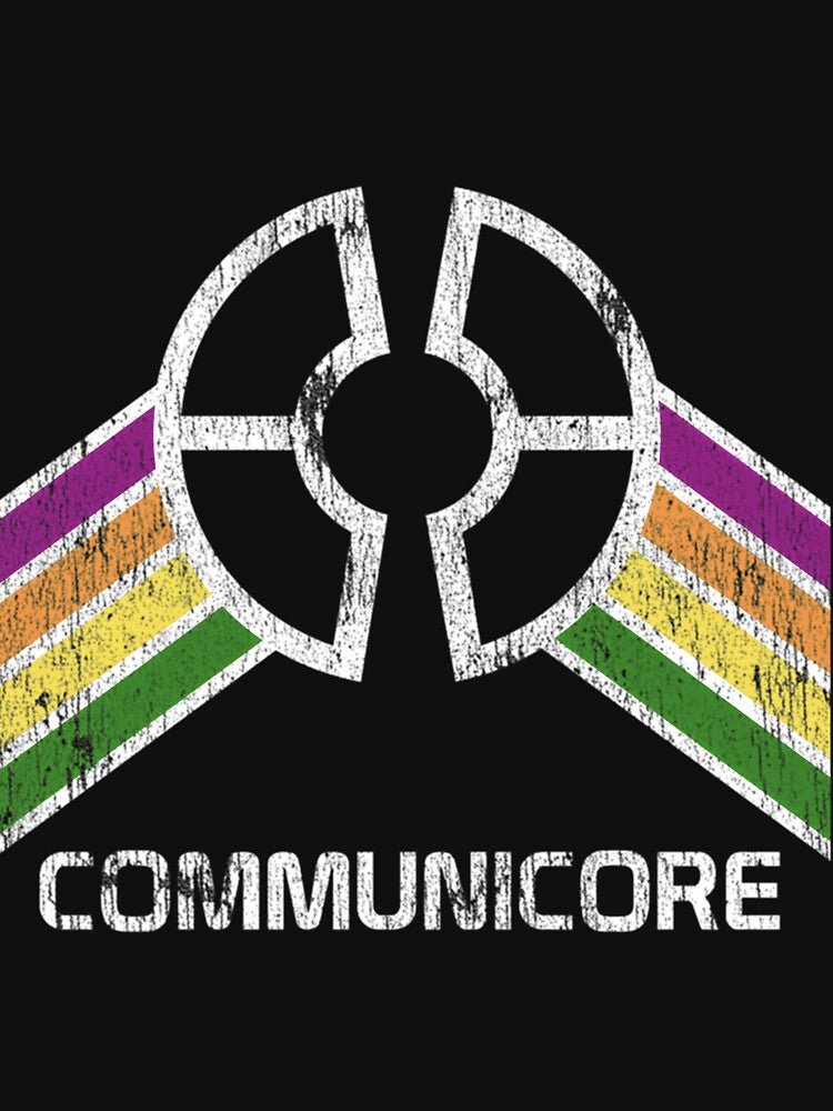 Communicore Logo in Vintage Distressed Style by GeorgHunt