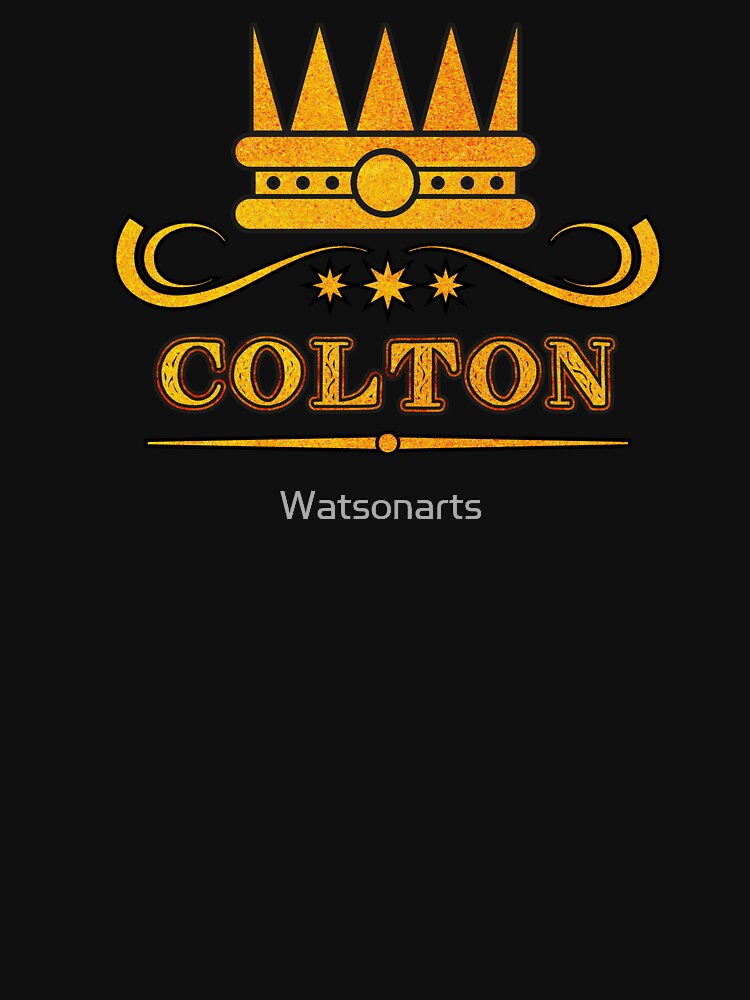 Colton Personalized Funny & Unique Custom Name Design for Men, Teens, and Boys by Watsonarts