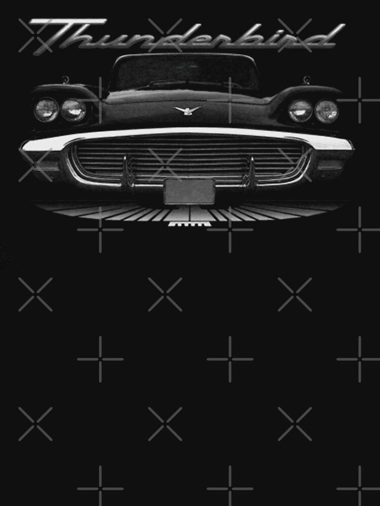 1959 TBird Two Side Black Classic Guys  Unisex Tee Team T-Shirts New Style Shirt For Girls Unique T-Shirts Print On Demand by kreisonlyny