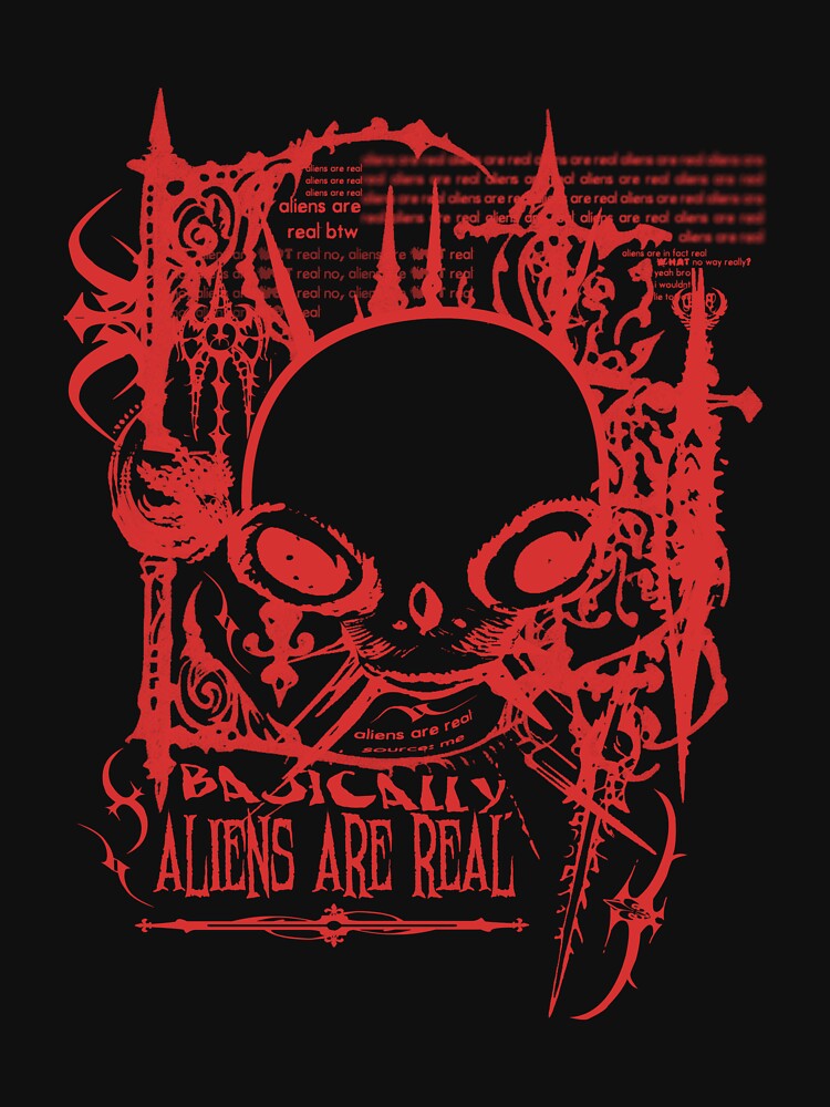 ALIENS ARE REAL (RED) by RBLCreative