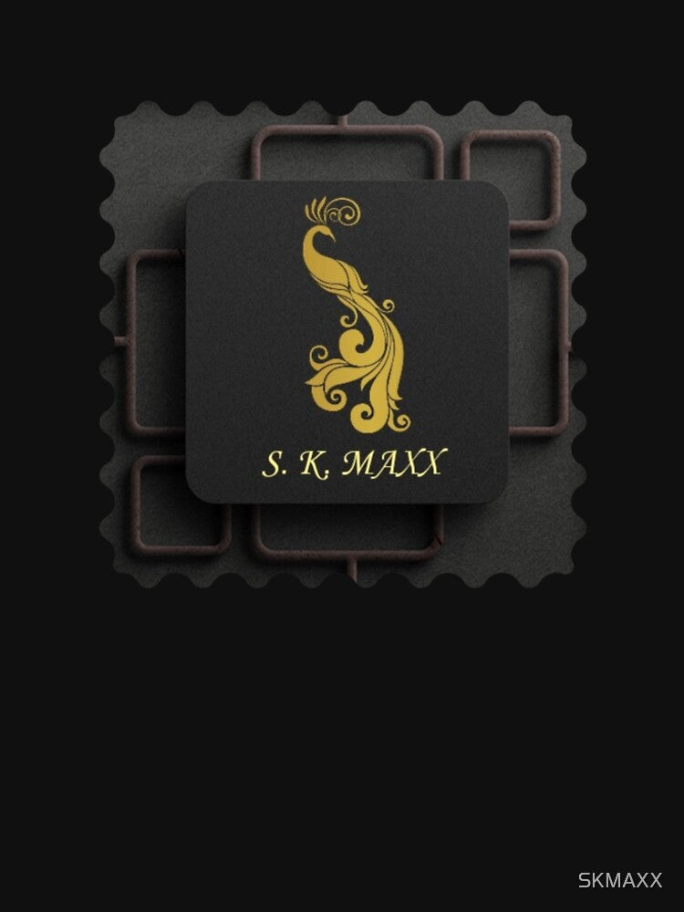 Golden luxury peacock branded logo by SKMAXX