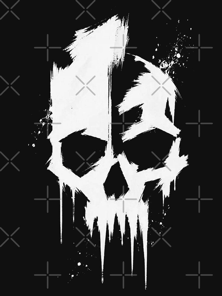 Abstract Brush Skull by Mystic & Celestial Art