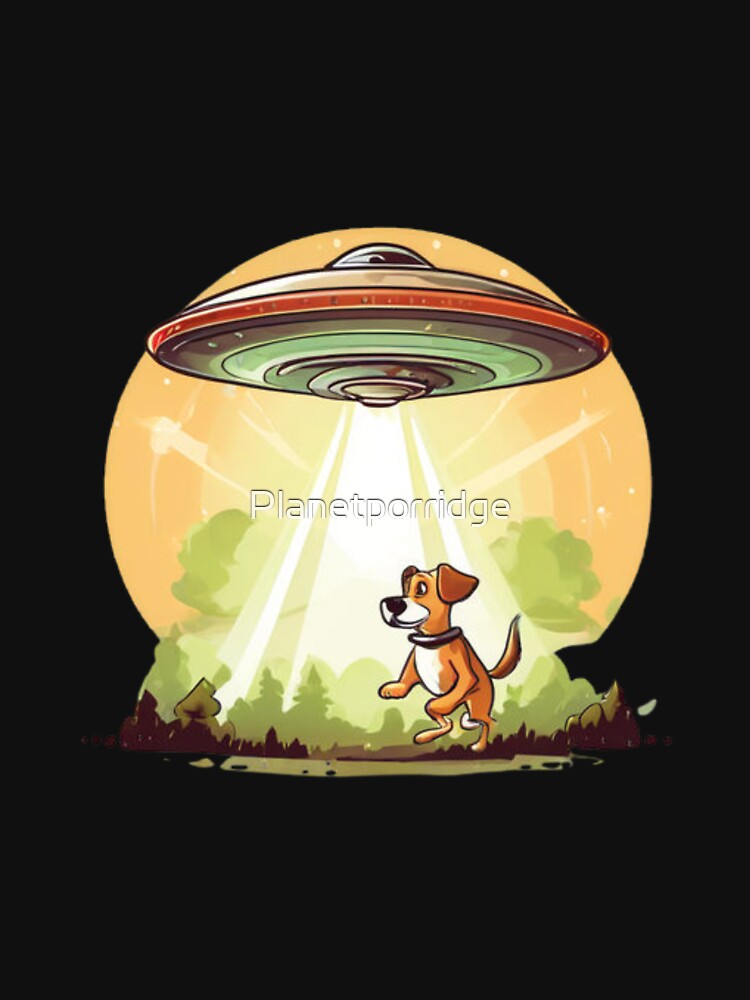UFO abducting a Dog by Planetporridge