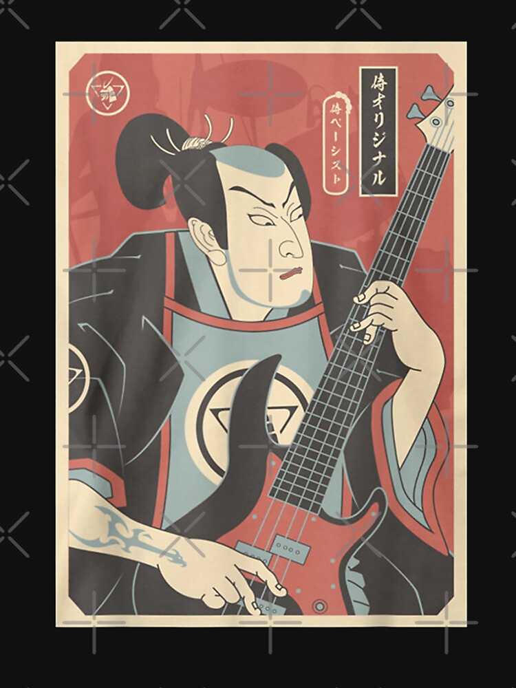 SAMURAI BASSIST Funny Bass Guitar Player lover by PanZhi
