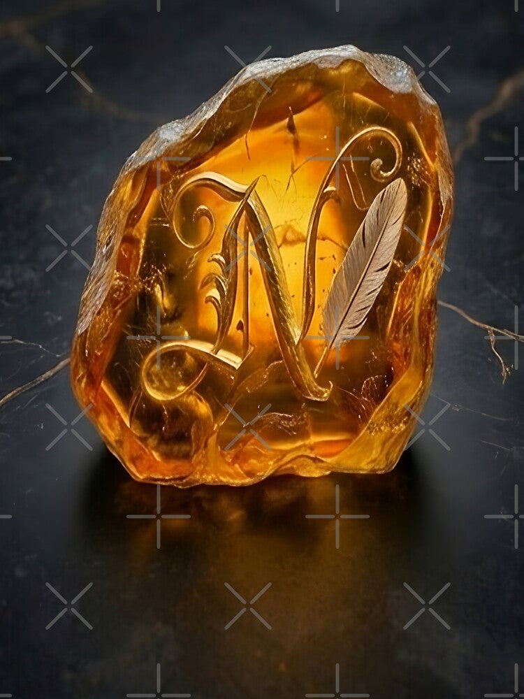 Raw Amber & Gold Dust: NW Engraved Signature Edition by Nafas Wing