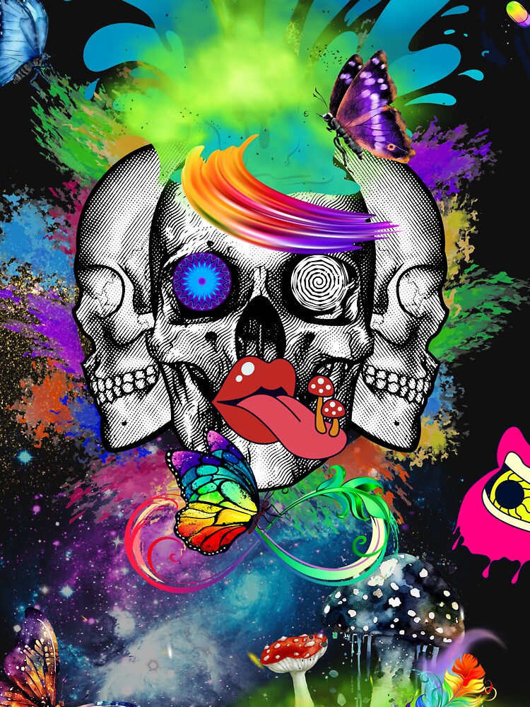 Trippy Scull Collection of Designs by alexgreydesign