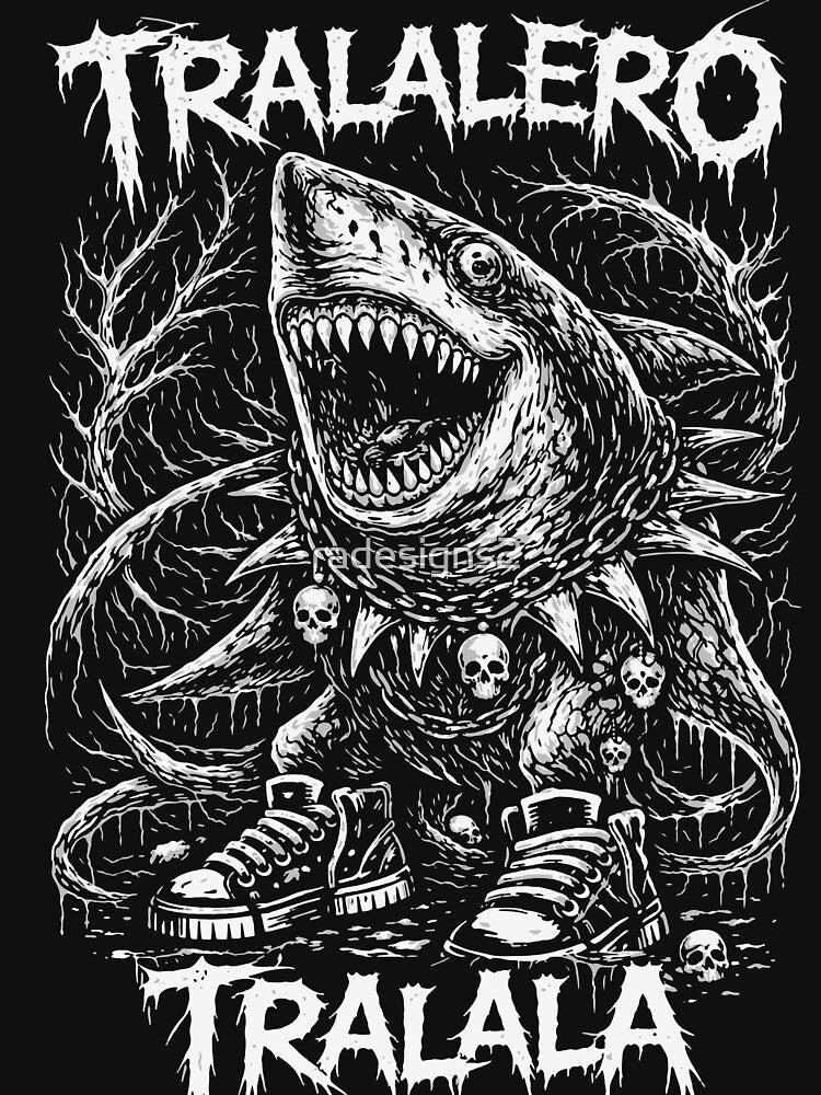 Tralalero Tralala – Black Metal Brainrot Shark by R-A Designs