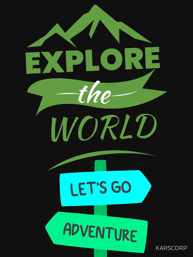 Explore the World Printed Graphic T-Shirt by KARSCORP