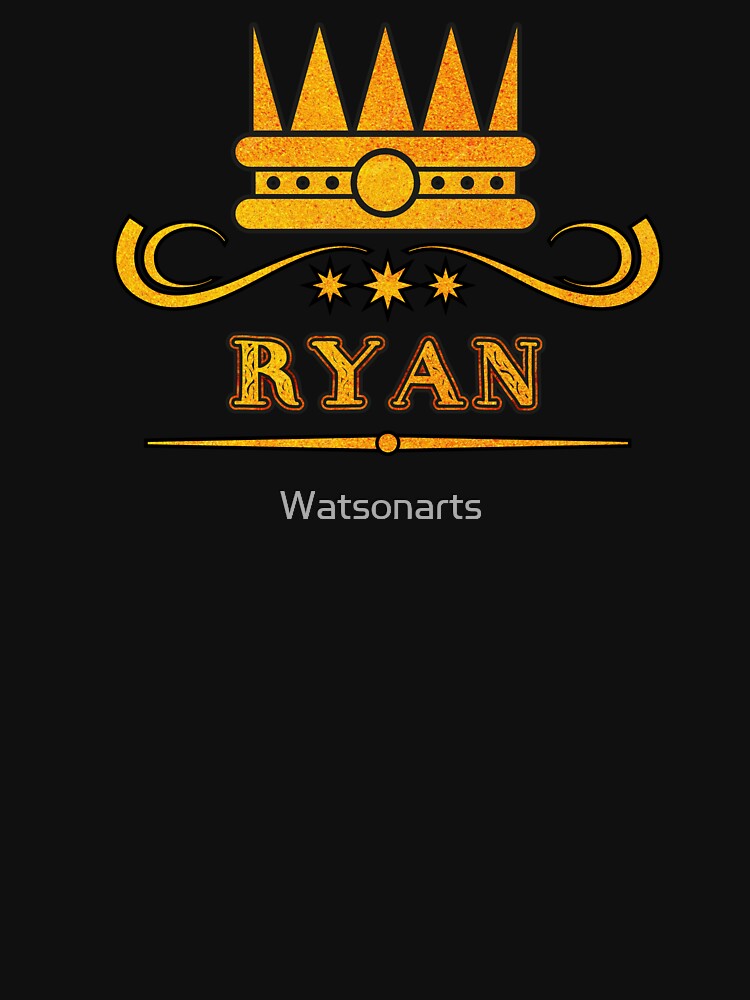 Ryan Personalized Funny & Unique Custom Name Design for Men, Teens, and Boys by Watsonarts