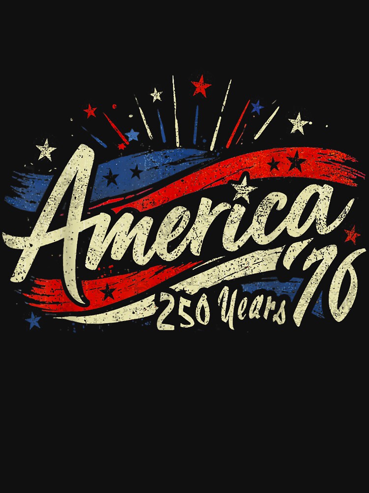 america 76 retro 250 years 1776 2026 250th anniversary usa by CAnastazyshop