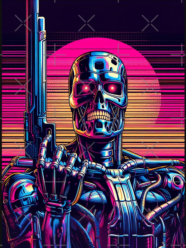 Synthwave Terminator: Vector Graphic by TDKCustoms