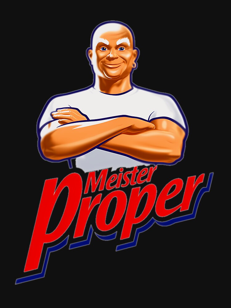 Best Selling Meister Proper Merchandise by JasperMBrown