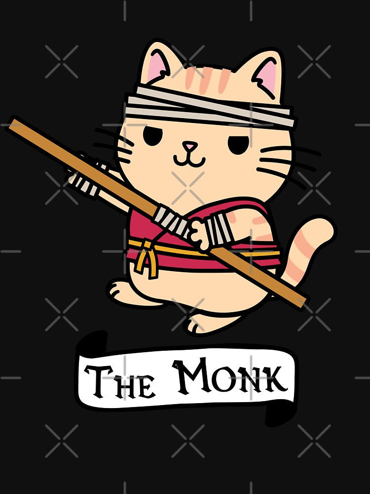 The Monk | DnD Cat Tabaxi Monk by Cute N' Nerdy Shop