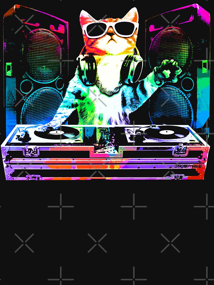 HOUSE CAT (New DJ Kitty) by ROBOTFACE T-Shirts