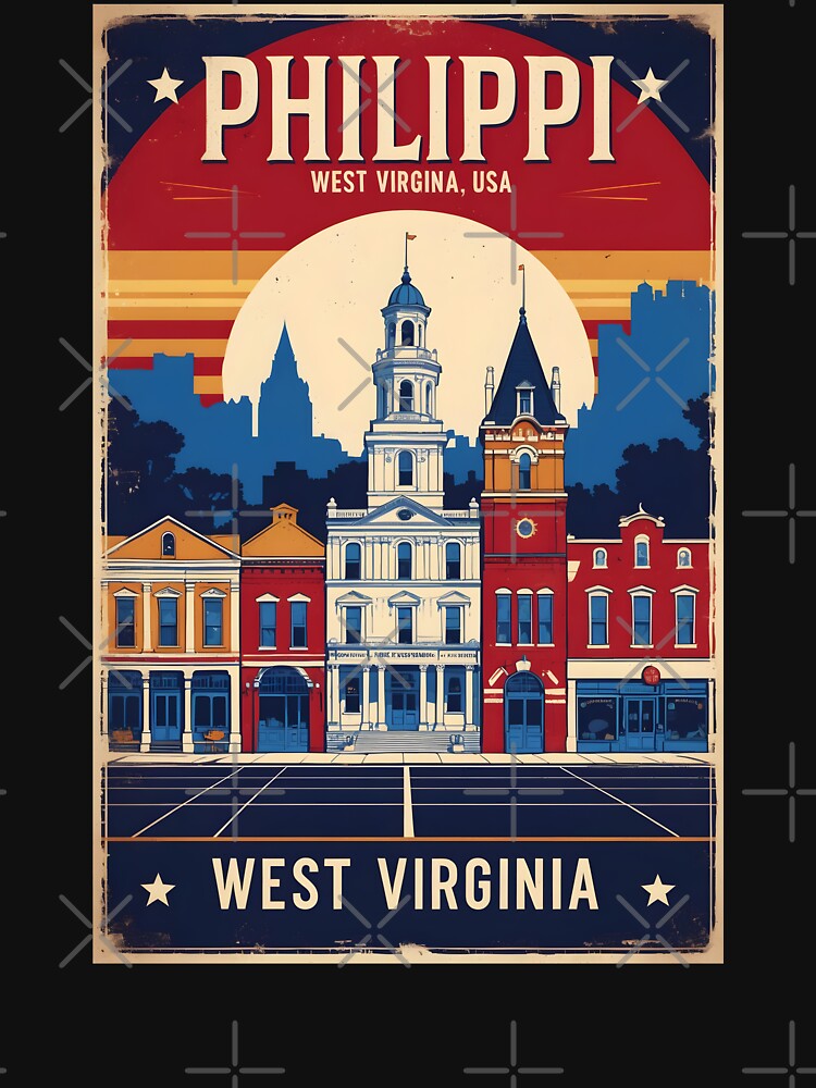 Philippi West Virginia 1950s USA Vintage Travel Tourism by TravelersGems
