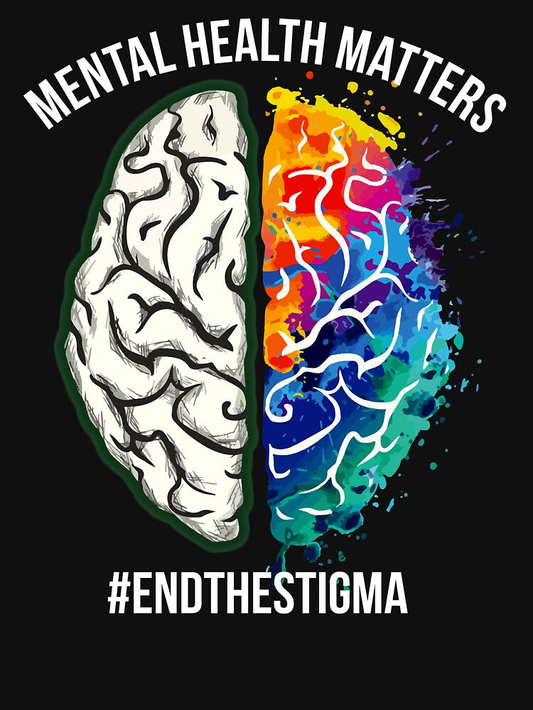 Colorful Brain Mental Health Matters by Jasonstoreasd