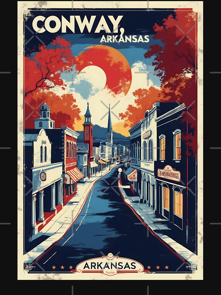 Conway Arkansas USA Vintage Travel Tourism by TravelersGems